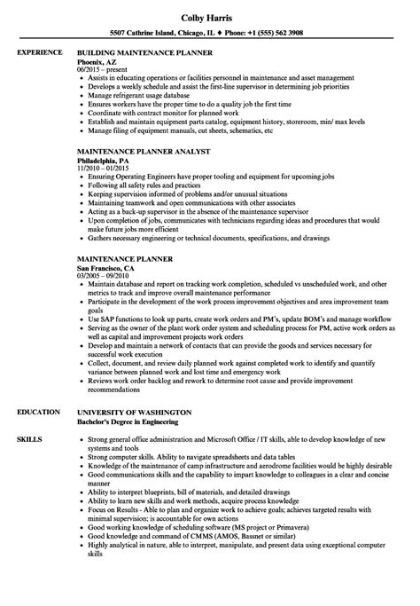 maintenance resume example|resumes examples maintenance planner.
